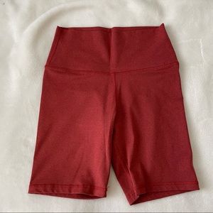 Orange Aerie Bike Shorts